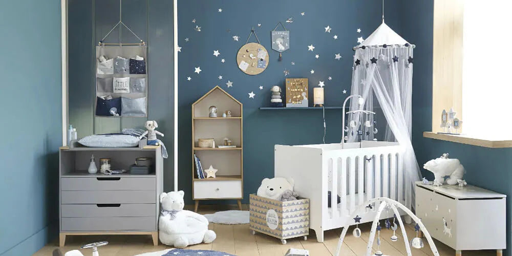 chambre de bebe bleu